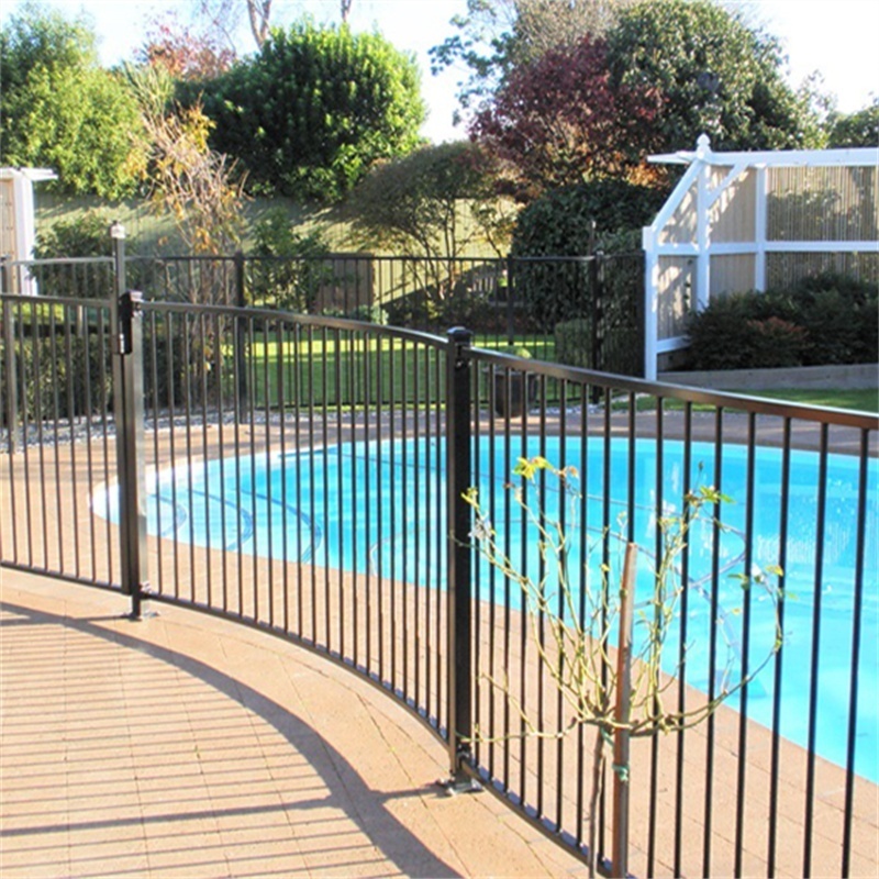 Customization High Quality Pool Fence Safety Metal Garden Fencing Steel Square Tube Fence Designs  from china