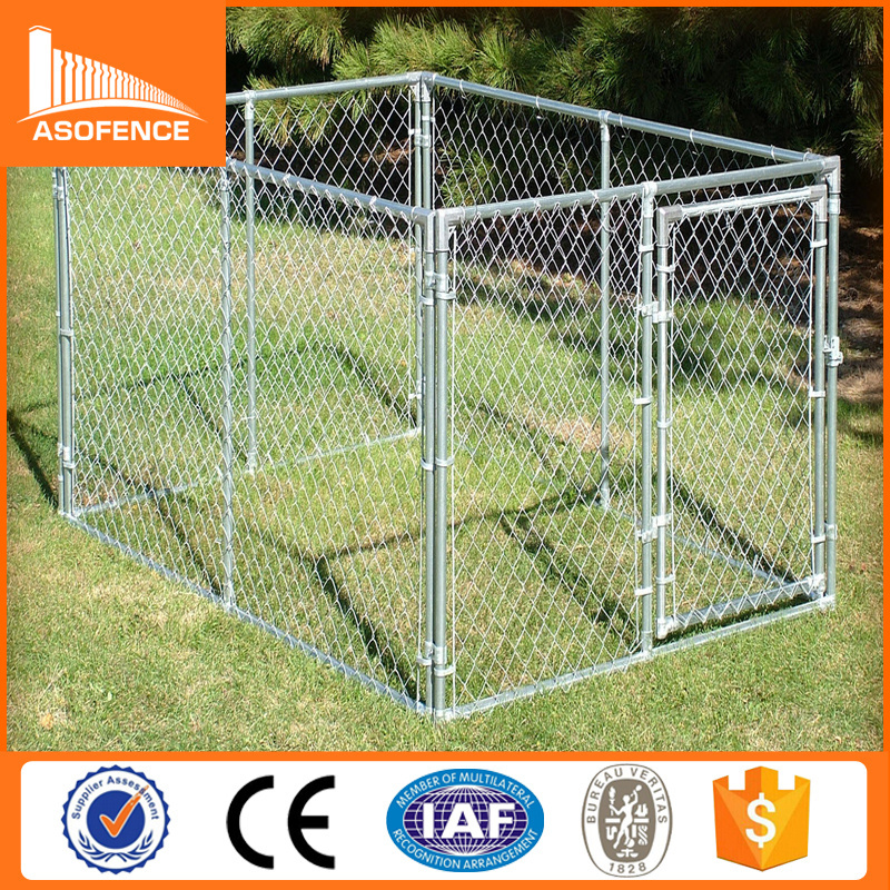 High quality chain link dog kennel fence panel/10x10x6 foot galvanized dog kennel /outdoor dog run kennel