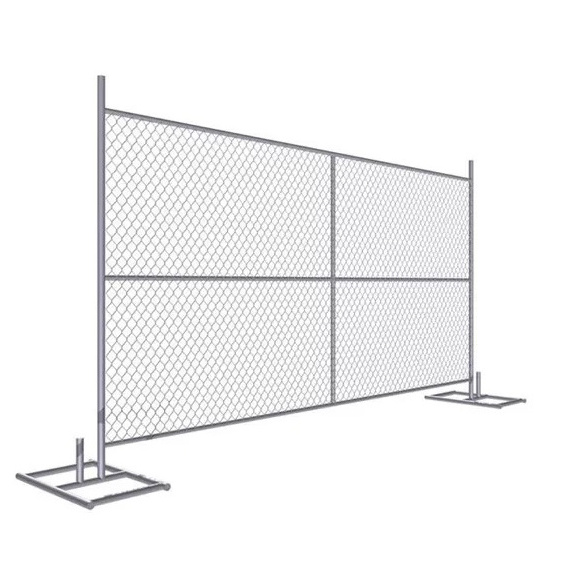 USA popular galvanized residential temp fence panels 6x12 removable chain link temporary fence