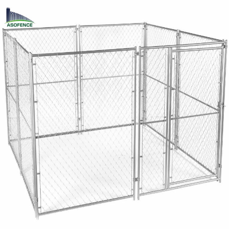 High quality chain link dog kennel fence panel/10x10x6 foot galvanized dog kennel /outdoor dog run kennel