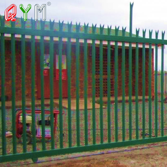 QYM Hot Dipped Galvanized Steel Pool Palisade Fence