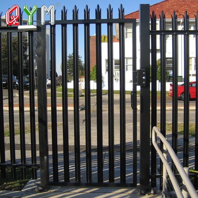 QYM Hot Dipped Galvanized Steel Pool Palisade Fence