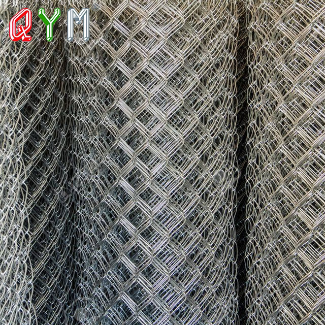 Galvanized Chain Link Fence Roll 50ft Tennis Court Fencing