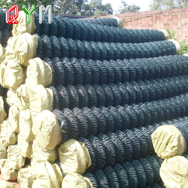 Used chain link fence commercial panels plastic coated mesh fence roll