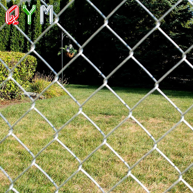 Chain Link Fencing 6ft Tall Diamond Mesh Wire Fence For Tennis Court