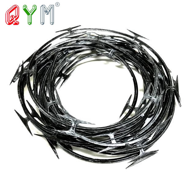 High Security Concertina Razor Wire  Barbed Tape Fence for Enhanced Protection