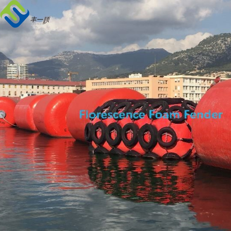 Polyurea spraying coating foam filled fender boats fender used for yacht and boat