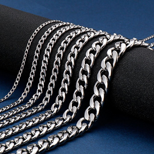 Simple chain stainless steel jewelry necklace chain stainless steel for men