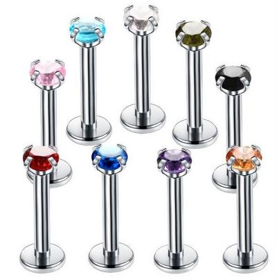 Stainless steel nose stud body piercing jewelry labret piercing lip rings