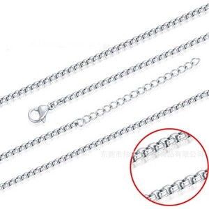 Wholesale 316l stainless steel necklace chain rope chain