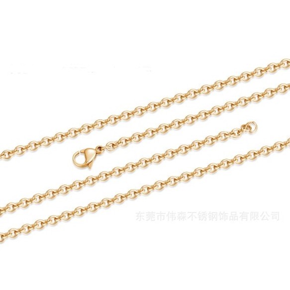 Wholesale 316l stainless steel necklace chain rope chain