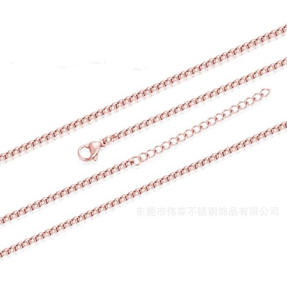 Wholesale 316l stainless steel necklace chain rope chain