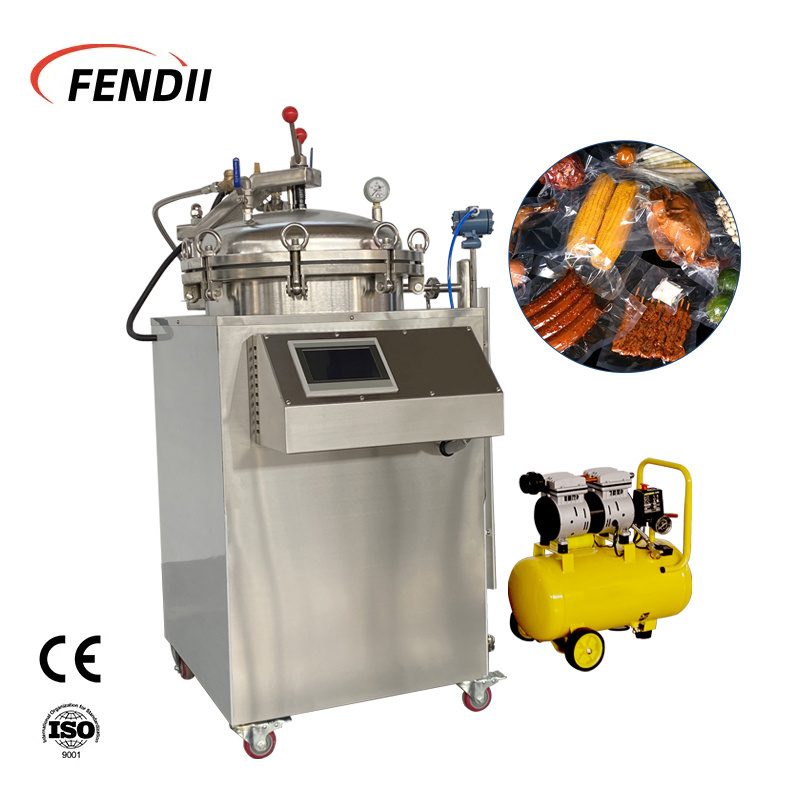 High Pressure Stainless Steel Automatic Mushroom Autoclave Food sterilizer Vertical Steam Sterilizer For Mushroom Cultivation