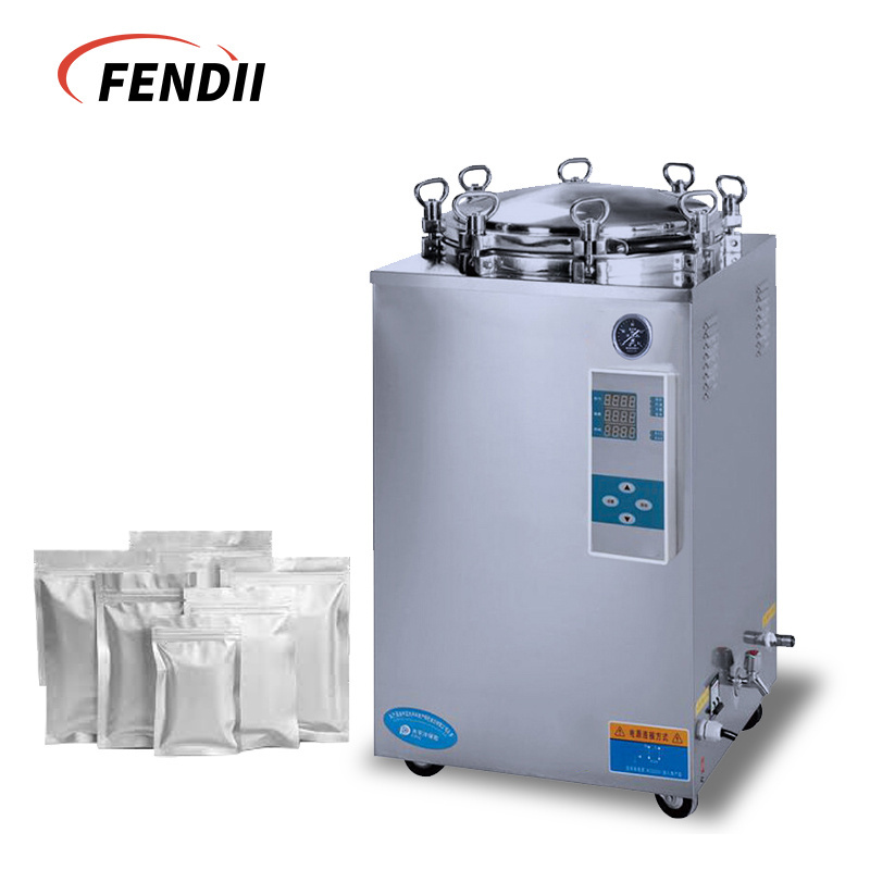 High security Sterilization machine Vertical Type Retort Autoclave 50 100 150  Liter Food Sterilizer