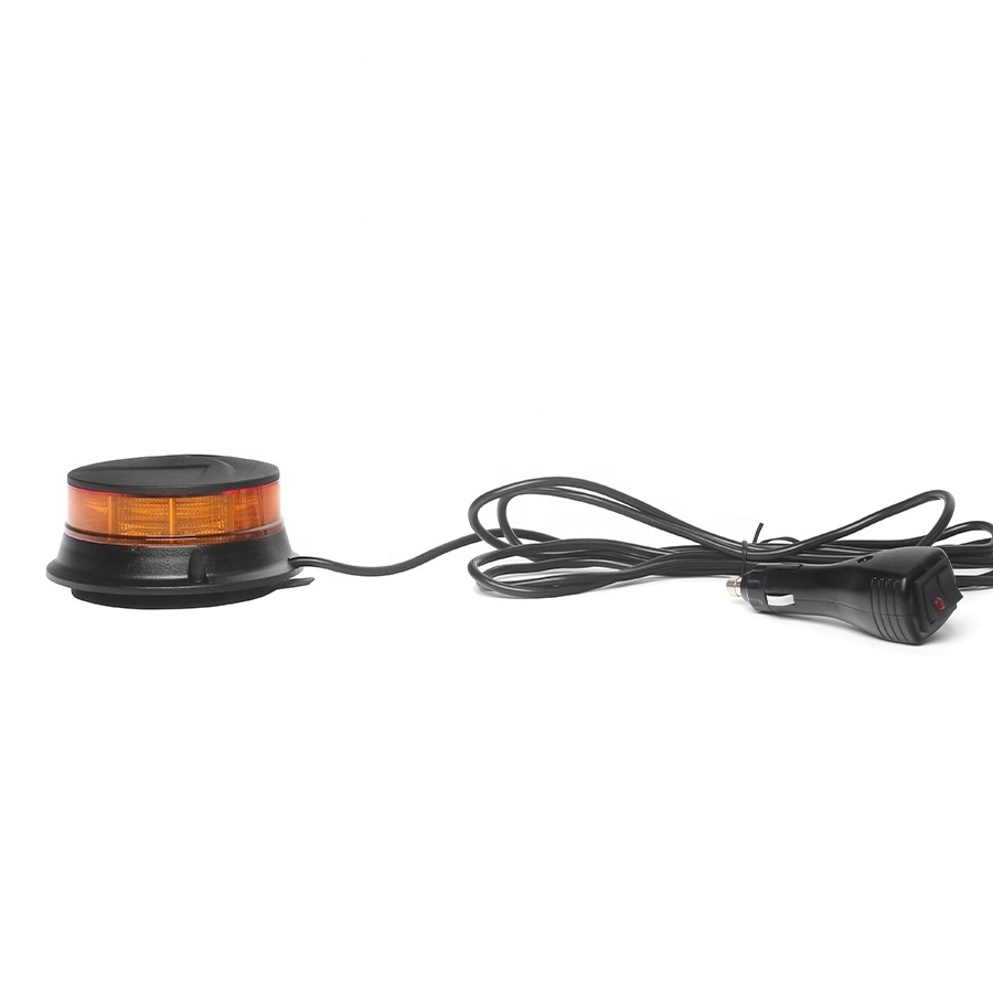 12V- 24V Emergency Amber Led Warning Lamp Led Magnetic Strobe Beacon Light