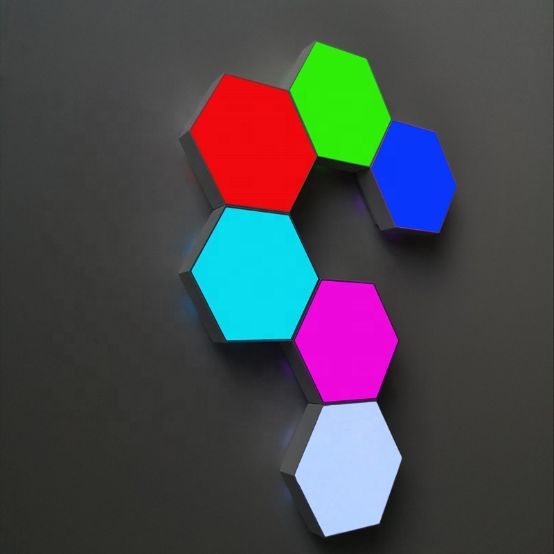 Creative Modular Touch Sensitive Honeycomb White Led Night Light DIY Panel Smart Led Hexagon Wall Lights