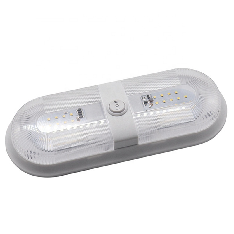 Caravan RV Boat 12v  Interior Led Double Dome Ceiling Lights With Switch