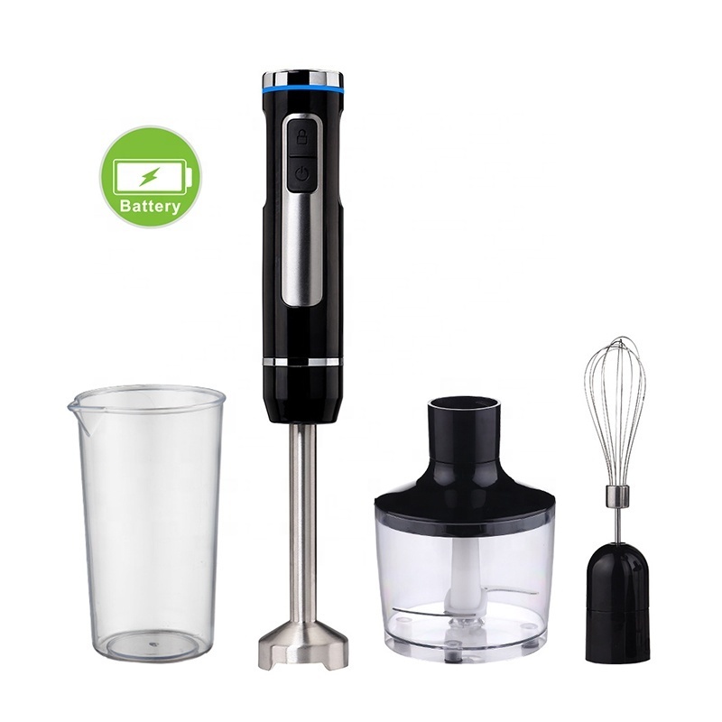 Portable USB Rechargeable Multi-functional Stir Stick, Egg Beater, Meat Grinder and Food Processor