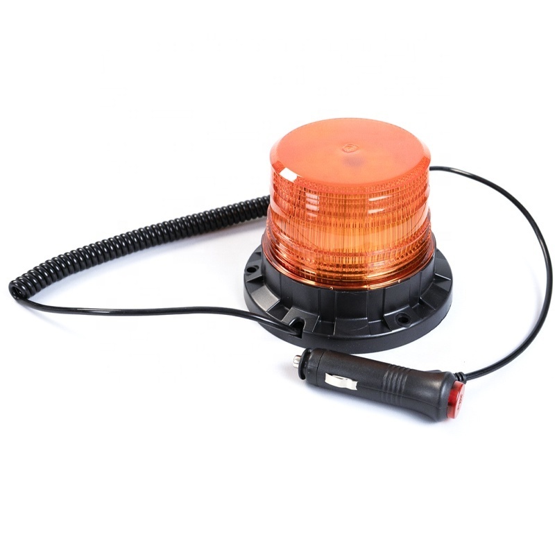 12V24V LED Beacon Strobe Lamp LED Warning Safety Flashing Beacon Lights with Magnetic for Cars Trucks Vehicles