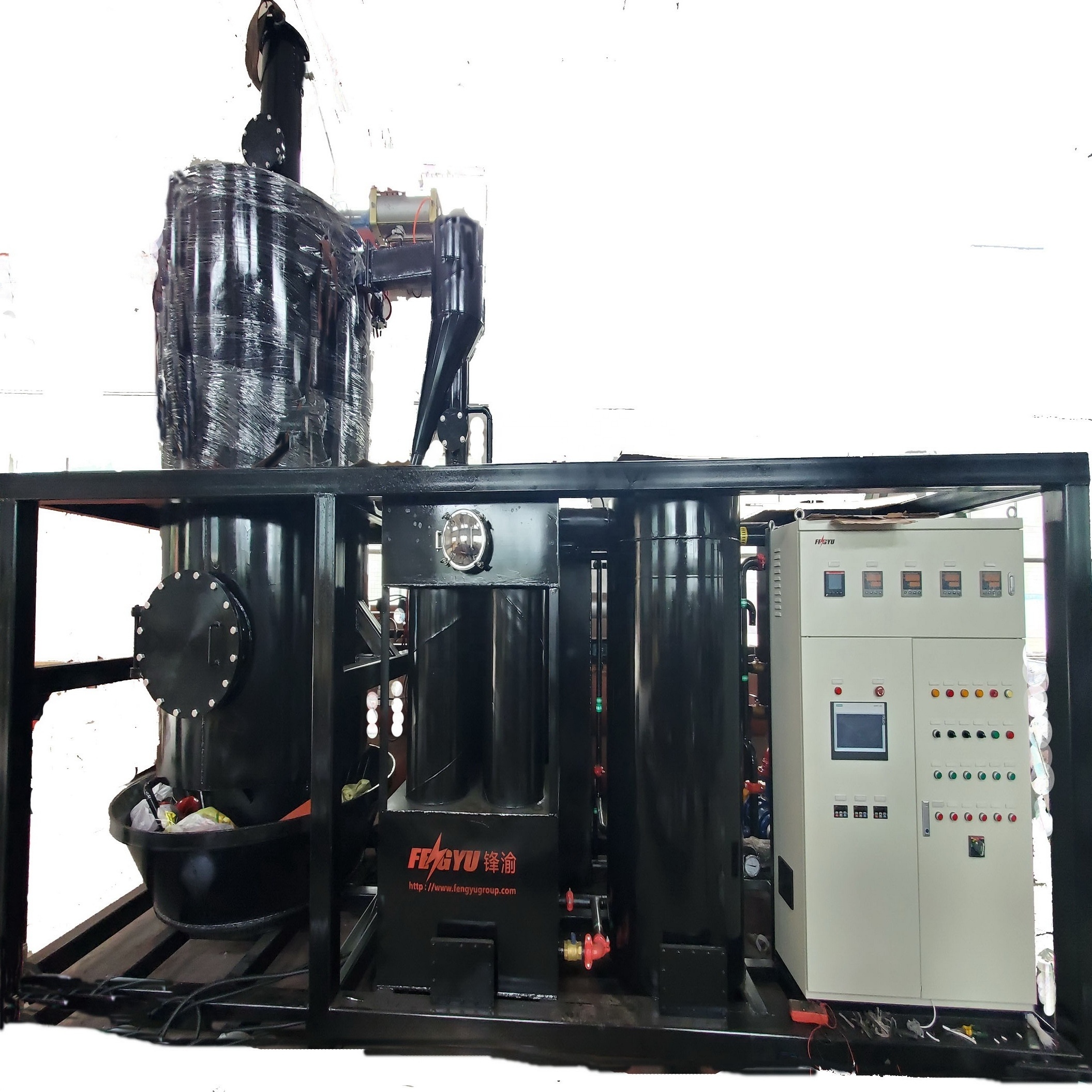 Fengyu 100KW wood chips/rice husk containerized biomass gasifier/gasification power plant