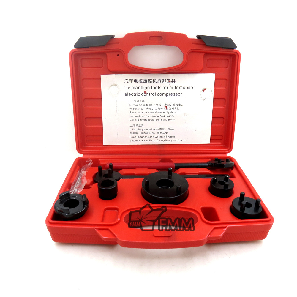 Car Air-conditioning Repair Tool Wrench A/C Compressor Clutch Remover Tool Kit Hub Puller Auto Tool