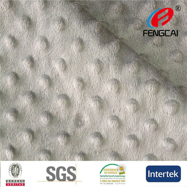 China manufacturer professional in super soft Oeko Tex 100 Minky Cuddle Dimple Dot fabric for bed sheet