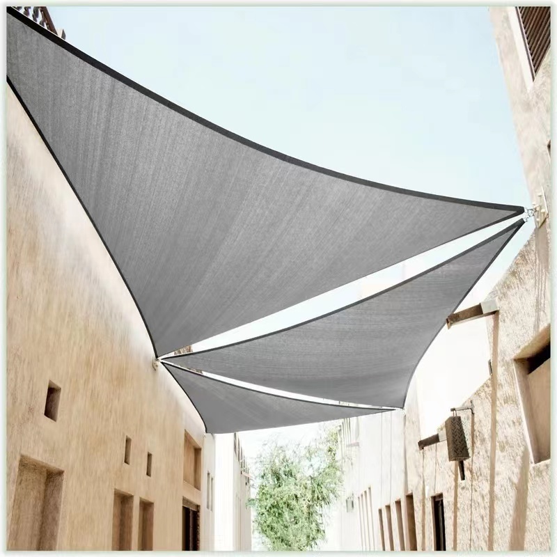 Fengcheng Plastic Shade Sail Rectangle Patio Canopy UV Block Awning Outdoor Patio Garden Backyard Rectangle Sand Sun Shade Sail