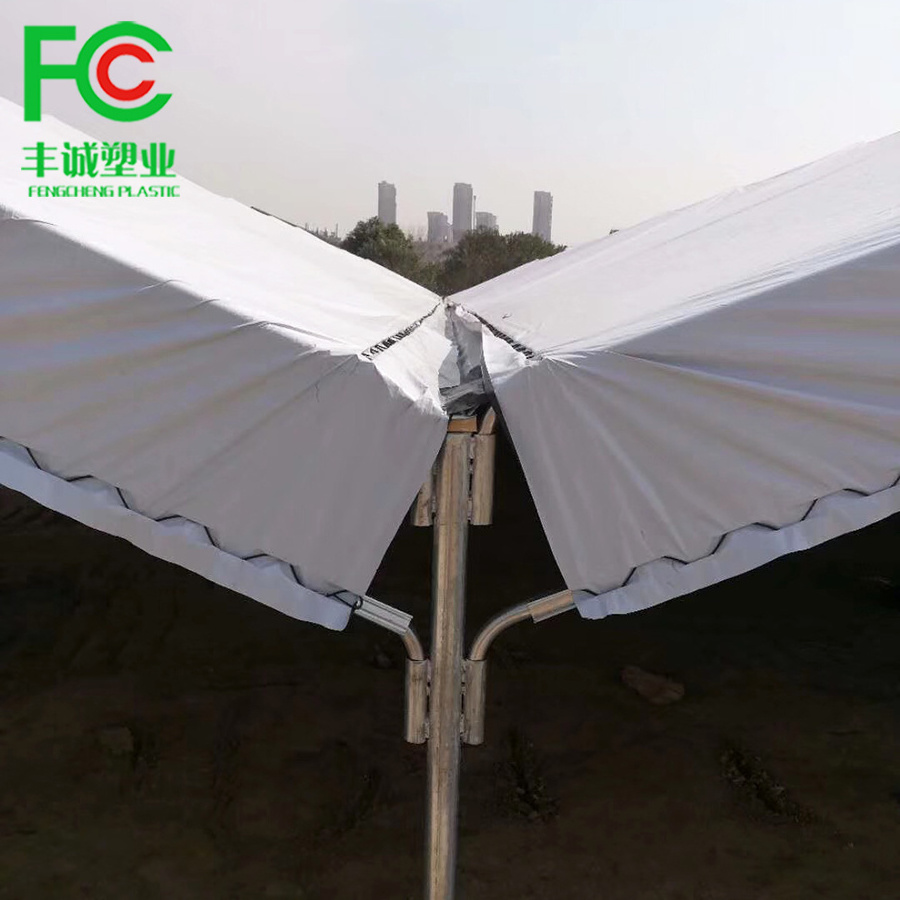 Black white woven film plastic greenhouse sheeting cover light deprivation blackout tarpaulin