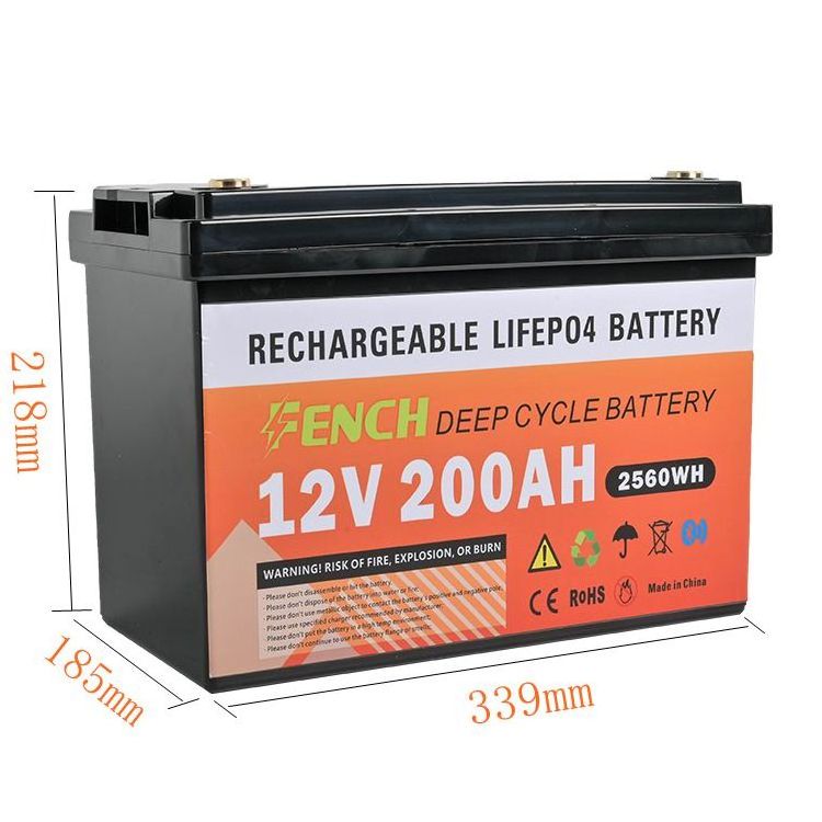 Lithium Battery 12V Solar Energy 200Ah Lifepo4 Pack for home solar panel kits