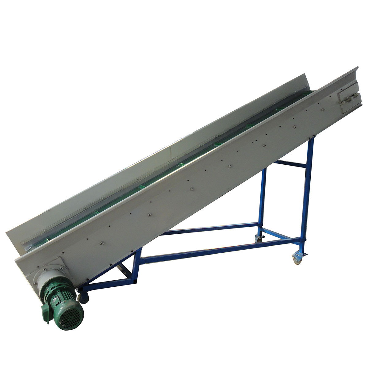 Metal inclined smooth power conveyor belt machine manufacturing