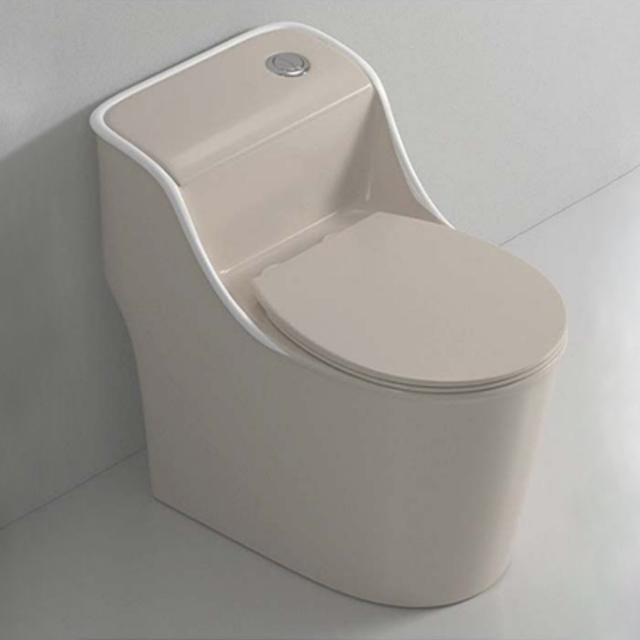 New Model Water Closet Ceramic WC One Piece Egg Shaped Toilets