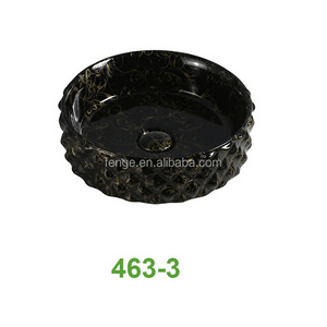 Round Modern design colorful luxury countertop washroom sink bowl sink vessel sinks for bathrooms