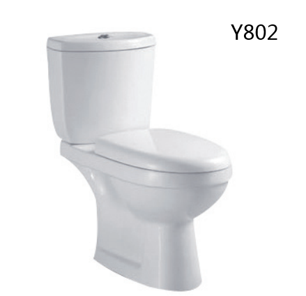 Hot sale bathroom wc ceramic wash down two piece toilet for African Market