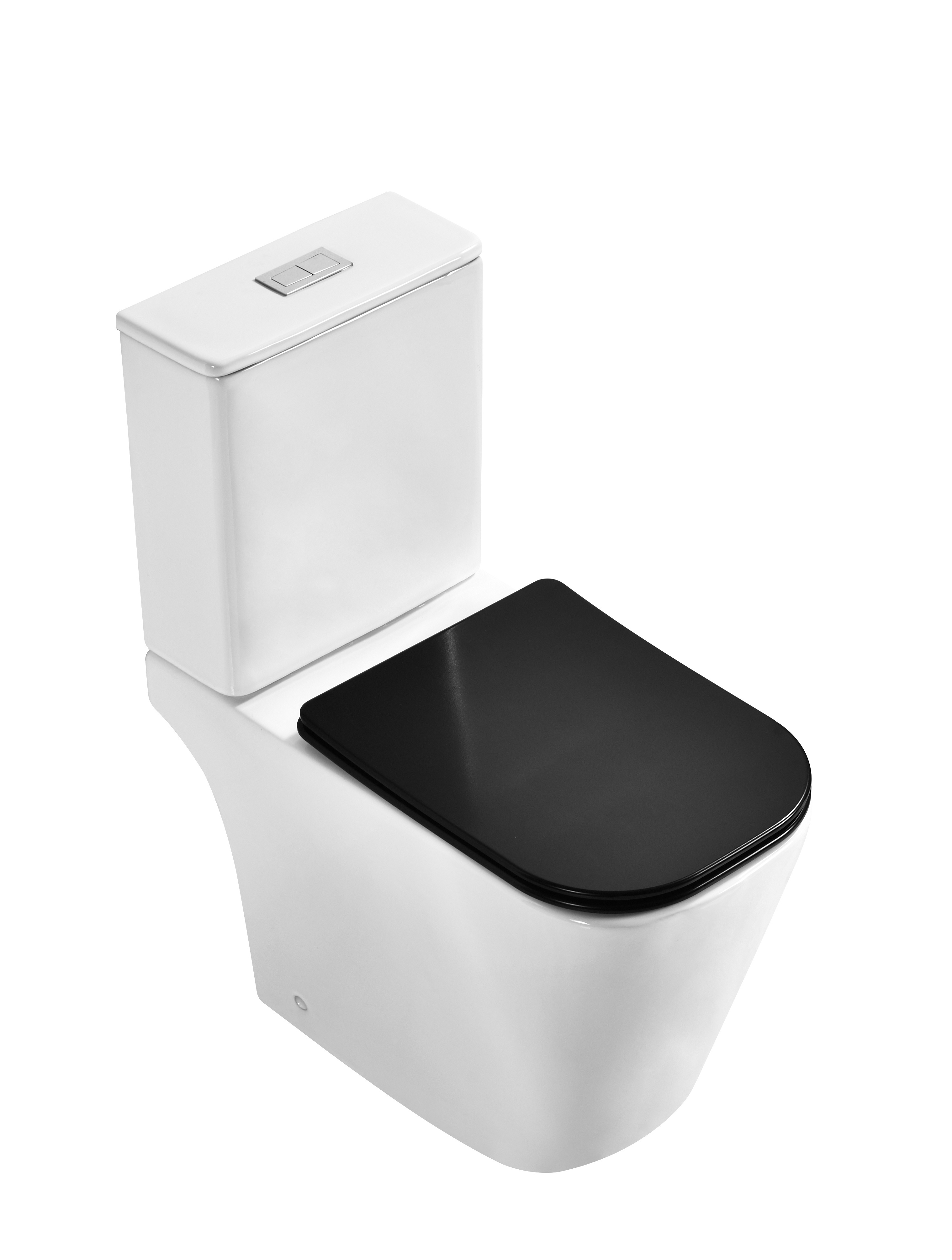 P trap close coupled Watermark White Ceramic Two Piece Toilet