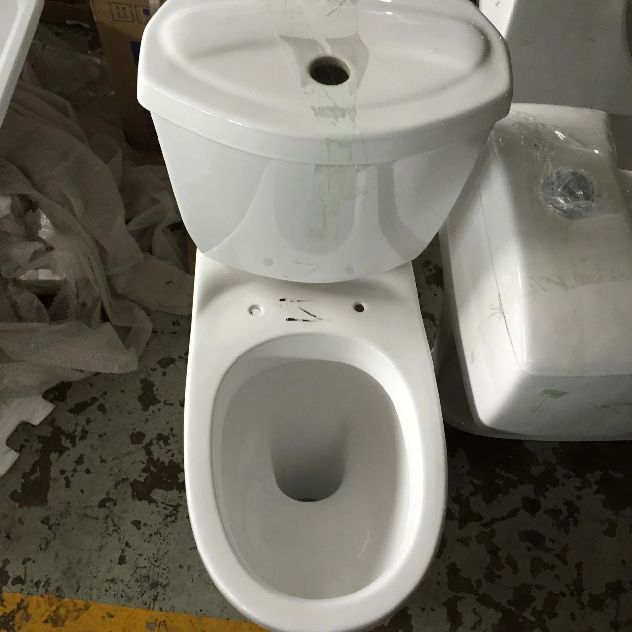 Hot sale bathroom wc ceramic wash down two piece toilet for African Market