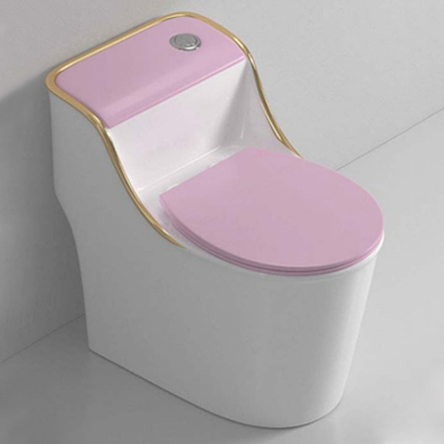 New Model Water Closet Ceramic WC One Piece Egg Shaped Toilets