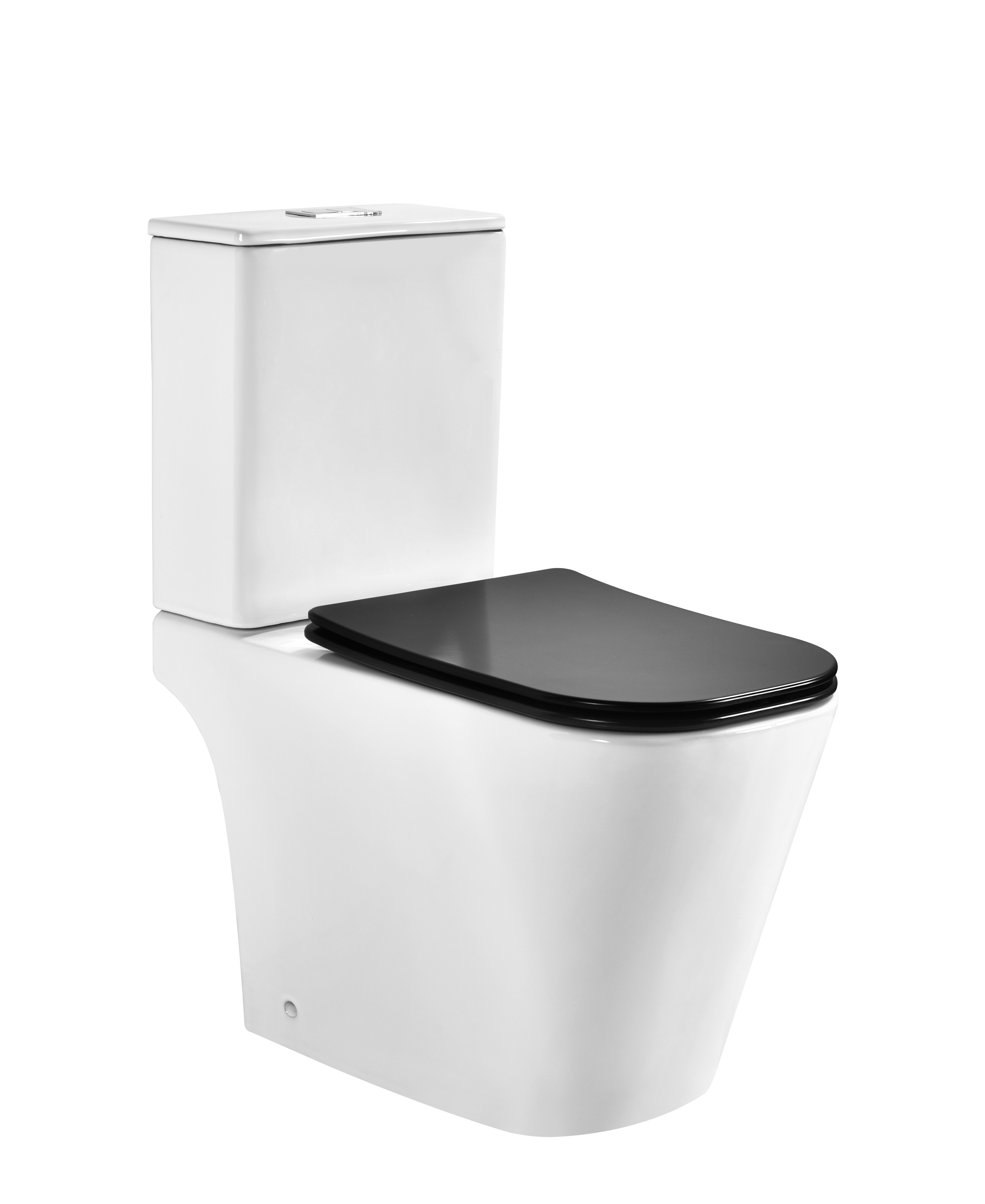 P trap close coupled Watermark White Ceramic Two Piece Toilet