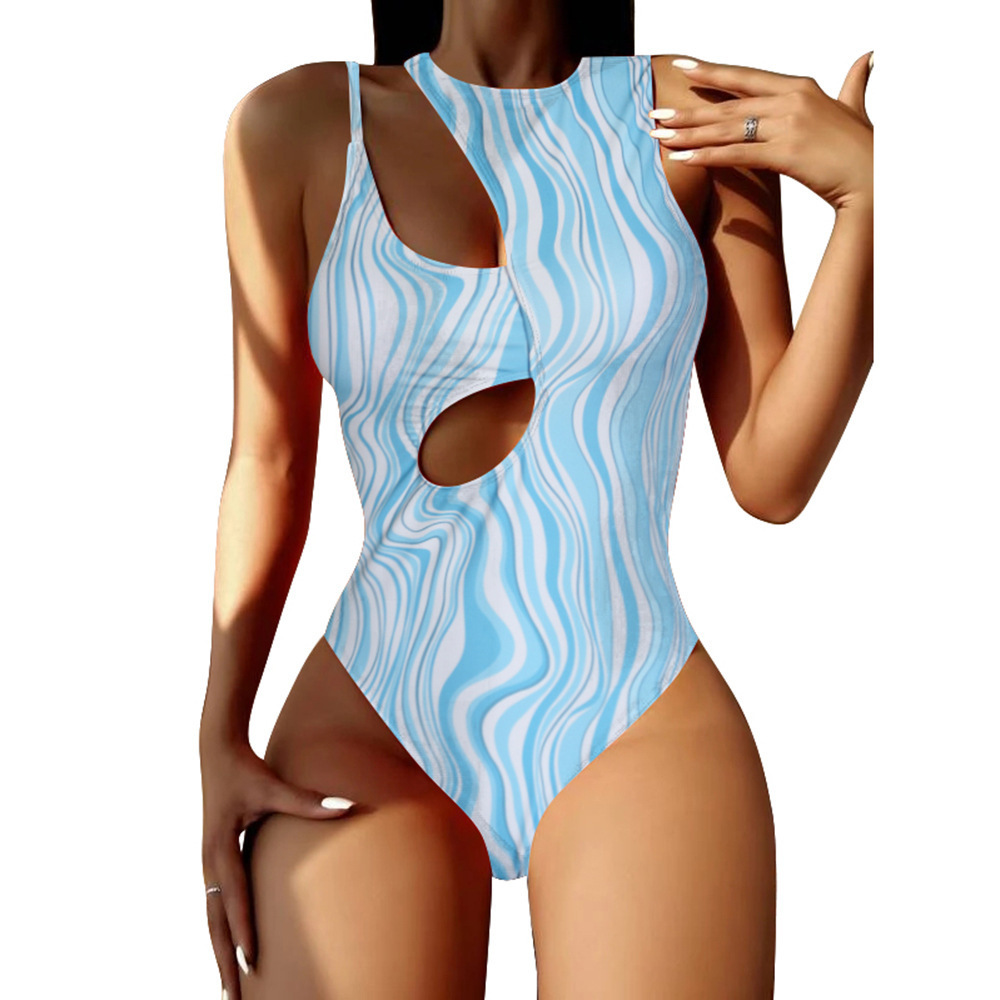 Hot Selling Wholesale Women  Hollow Out Monokini Bodysuit Plus Size Swimwear Beachwear Bathing Suit One Piece Swimsuit