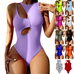 Hot Selling Wholesale Women  Hollow Out Monokini Bodysuit Plus Size Swimwear Beachwear Bathing Suit One Piece Swimsuit