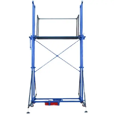 4-24 M Easy To Assemble Lifting  Ladder Aluminum Alloy 8m 10m 12m 16m Mast Electric Man Lift Scaffolding