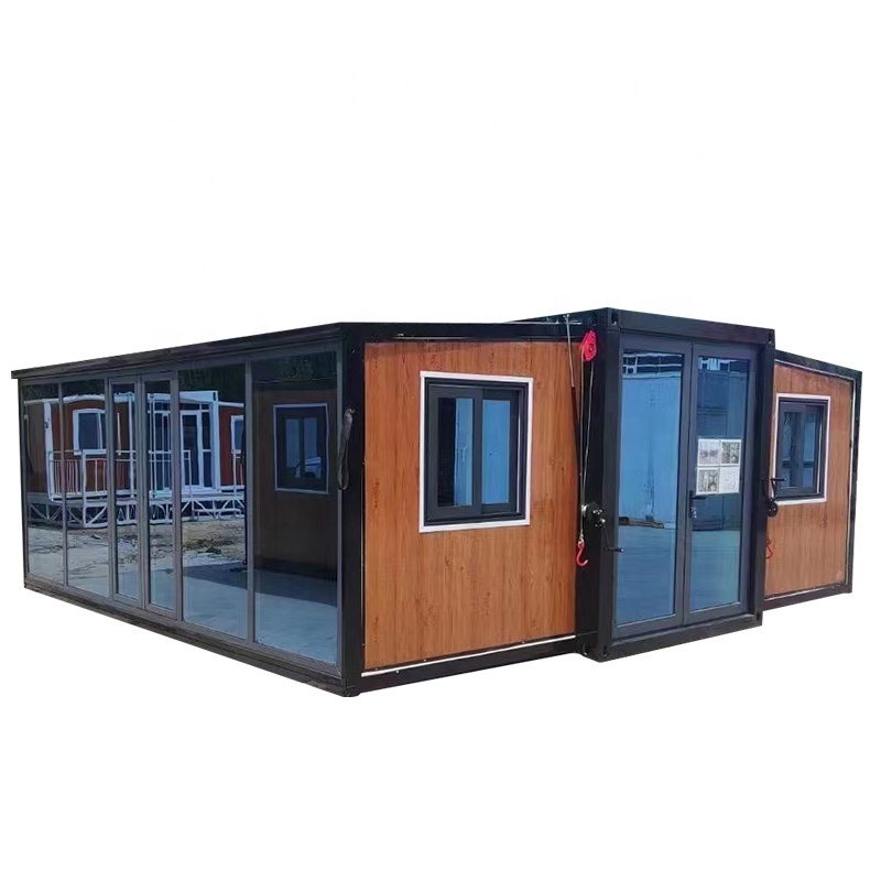 Easy to assemble modular house with bedrooms living room ,bathroom ,prefab expandable container homes