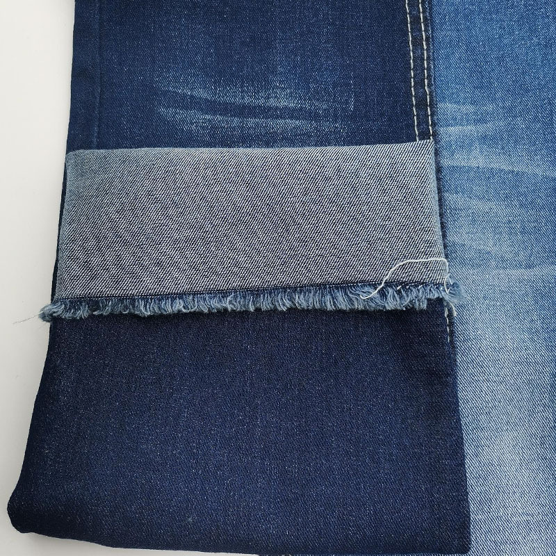 China jean denim 11oz with high stretch competitive cloth wove compact yarn jeans denim fabric textile