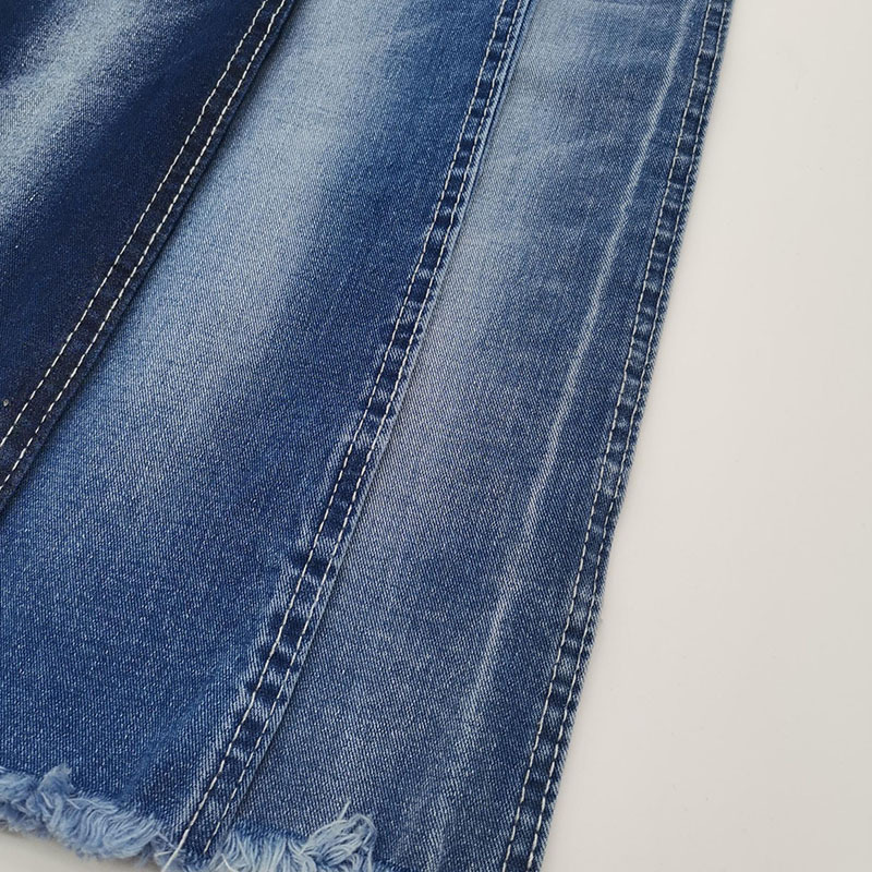 China jean denim 11oz with high stretch competitive cloth wove compact yarn jeans denim fabric textile