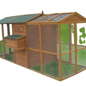 Chickens Nesting Box Run Large Wood Chicken Coop Backyard Hen House 10-12 Pet House Solid Sustainable Chinese Fir or Spruce Wood