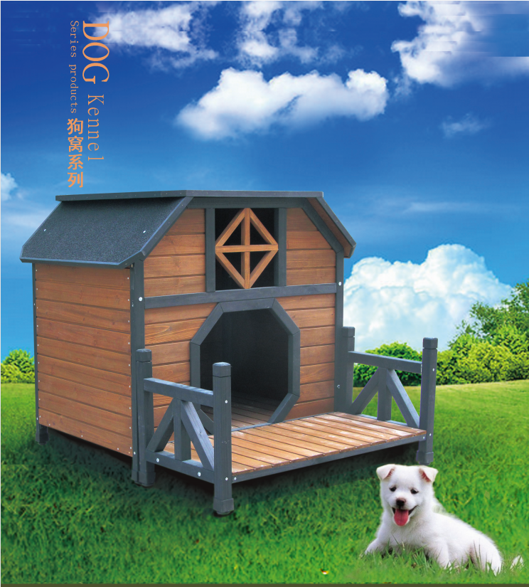 extra large wooden dog house outdoor dog kennel wooden pet house with balcony