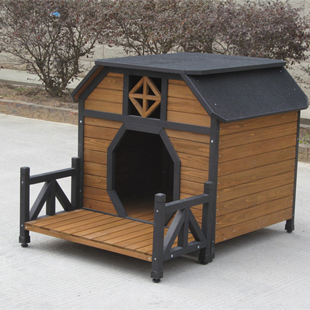 extra large wooden dog house outdoor dog kennel wooden pet house with balcony