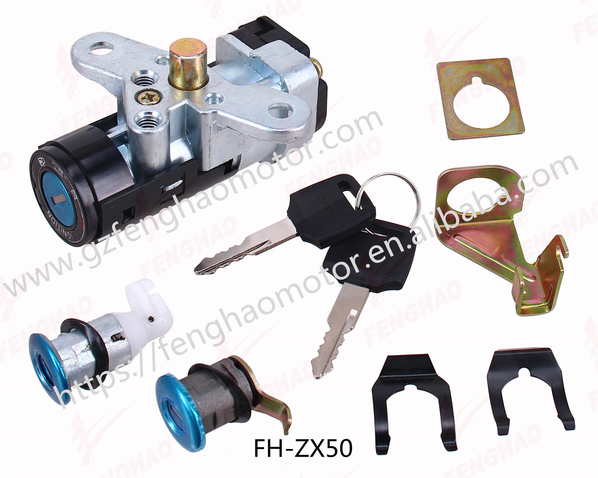 High quality motorcycle spare parts Motorcycle set of lock Ignition Switch for HONDA SCOOTER GY6125/DIO50/GY6-150/ZX50 lock set