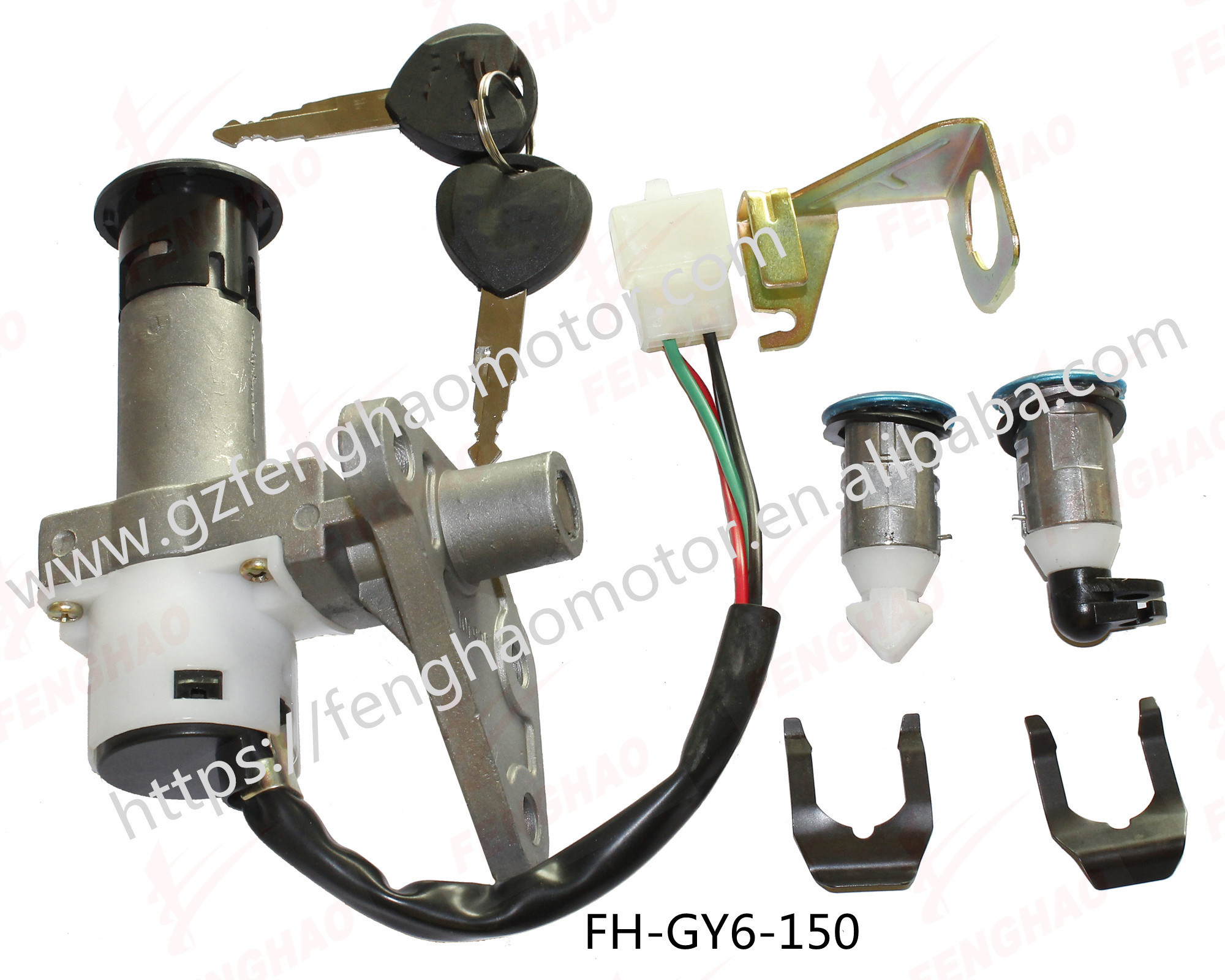 High quality motorcycle spare parts Motorcycle set of lock Ignition Switch for HONDA SCOOTER GY6125/DIO50/GY6-150/ZX50 lock set