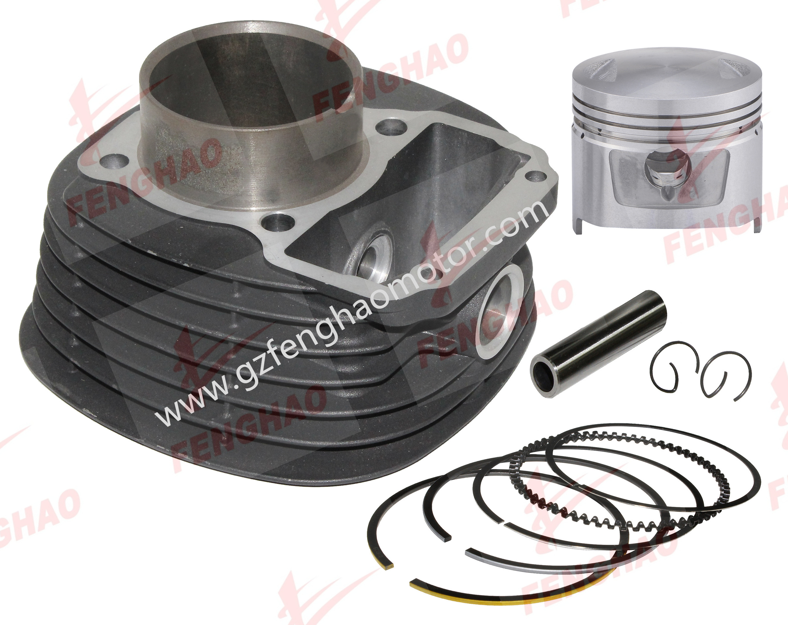 China Factory Supply Motorcycle Cylinder KITS   Motorcycle Parts FOR KEEWAY/QIANJIANG QJ150 62MM