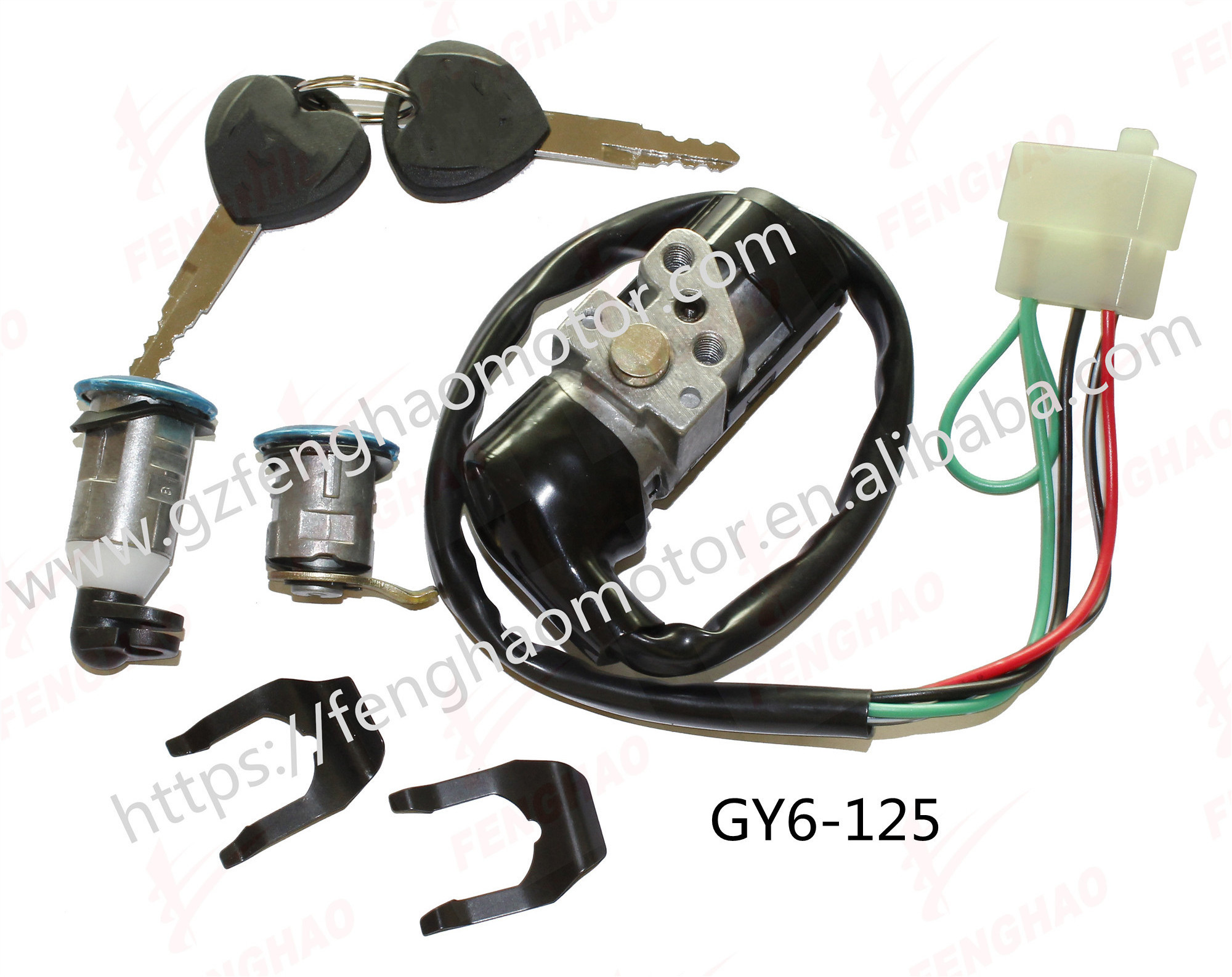 High quality motorcycle spare parts Motorcycle set of lock Ignition Switch for HONDA SCOOTER GY6125/DIO50/GY6-150/ZX50 lock set